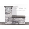 Leier Architektúra Kerítéskő sarokelem márványfekete 40x20x20 cm