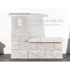 Leier Architektúra Kerítéskő sarokelem törtfehér 40x20x20 cm Leier Architektúra Kerítéskő sarokelem törtfehér 40x20x20 cm