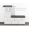 Leier Modern Kerítéskő félkő natúr törtfehér 20x20x20 cm Leier Modern Kerítéskő félkő natúr törtfehér 20x20x20 cm