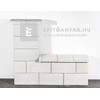 Leier Modern Kerítéskő normál natúr törtfehér 40x20x20 cm Leier Modern Kerítéskő normál natúr törtfehér 40x20x20 cm