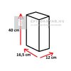 Semmelrock Citytop Paliszád antracit 40x12x16,5 cm Semmelrock Citytop Paliszád antracit 40x12x16,5 cm