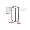 Semmelrock Citytop Paliszád antracit 60x12x16,5 cm Semmelrock Citytop Paliszád antracit 60x12x16,5 cm