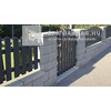 Semmelrock Rivago Kerítéselem Slim félkő középszürke 20x20x9 cm Semmelrock Rivago Kerítéselem Slim félkő középszürke 20x20x9 cm