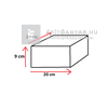 Semmelrock Rivago Kerítéselem Slim félkő középszürke 20x20x9 cm Semmelrock Rivago Kerítéselem Slim félkő középszürke 20x20x9 cm