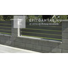 Semmelrock Rivago Kerítéselem Slim nagykő középszürke 60x20x9 cm Semmelrock Rivago Kerítéselem Slim nagykő középszürke 60x20x9 cm