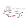 Semmelrock Rivago Kerítéselem Slim nagykő középszürke 60x20x9 cm Semmelrock Rivago Kerítéselem Slim nagykő középszürke 60x20x9 cm