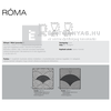 KK Kavics Róma Classic Térkő körív szürke 6 cm