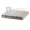 Viastein Mattone Tres Via+ Roppantott fedlap végelem antracit-fehér árnyalt 30x30x8 cm Viastein Mattone Tres Via+ Roppantott fedlap végelem antracit-fehér árnyalt 30x30x8 cm
