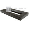 KK Kavics Manufaktúra Vezúv Támfal félkő antracit 58x29x6 cm KK Kavics Manufaktúra Vezúv Támfal félkő antracit 58x29x6 cm