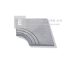 Semmelrock Bradstone Lias Medence sarok, hamuszürke 45x45x3,3-5,8 cm
