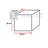 SW Háromkő Kerítés falazó félkő fehér 20x20 cm 16 cm SW Háromkő Kerítés falazó félkő fehér 20x20 cm 16 cm