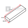 KK Kavics Kilkenny Blokklépcső szürke 100x39,5x15 cm KK Kavics Kilkenny Blokklépcső szürke 100x39,5x15 cm