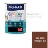 Poli-Farbe Cellkolor Zománcfesték fára és fémre RAL 8002 közepes dió 5 l Poli-Farbe Cellkolor Zománcfesték fára és fémre RAL 8002 közepes dió 5 l