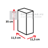 ABeton paliszád szürke 11,5x11,5x35 cm