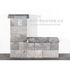 Leier Modern Kerítéskő satírozott natúr jégszürke 40x20x20 cm Leier Modern Kerítéskő satírozott natúr jégszürke 40x20x20 cm