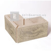 Leier Modern kerítés sarokelem natúr, satírozott beige-barna 20x42x20 cm