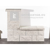 Leier Architektúra Kerítéskő félkő törtfehér 20x20x20 cm (80 db/rkl) Leier Architektúra Kerítéskő félkő törtfehér 20x20x20 cm (80 db/rkl)