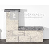 Leier Architektúra Kerítéskő félkő jégszürke 20x20x20 cm Leier Architektúra Kerítéskő félkő jégszürke 20x20x20 cm