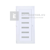 Delta Hidas műanyag bejárati ajtó 100x210 cm, balos, fehér, 6 üveges