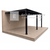 Sunrite Oliver pergola, átalakító konzollal 3x6 m, fekete Sunrite Oliver pergola, átalakító konzollal 3x6 m, fekete
