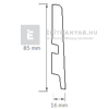 Béta-Floor 4560 Kiko tölgy P85 laminált padló szegélyléc 2,5 m Béta-Floor 4560 Kiko tölgy P85 laminált padló szegélyléc 2,5 m