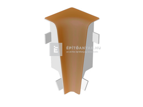 Laminált szegőléc sarokelem belső MDF 58; AC14 színkódú Laminált szegőléc sarokelem belső MDF 58; AC14 színkódú
