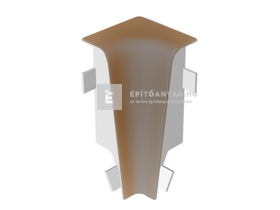 Laminált szegőléc sarokelem belső MDF 58; AC01 színkódú Laminált szegőléc sarokelem belső MDF 58; AC01 színkódú