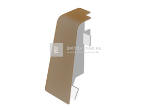 Laminált szegőléc sarokelem külső MDF 58; AC01 színkódú Laminált szegőléc sarokelem külső MDF 58; AC01 színkódú
