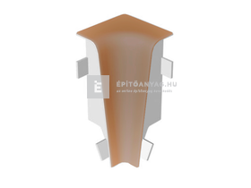 Laminált szegőléc sarokelem belső MDF 58; AC38 színkódú Laminált szegőléc sarokelem belső MDF 58; AC38 színkódú
