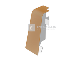 Laminált szegőléc sarokelem külső MDF 58; AC38 színkódú Laminált szegőléc sarokelem külső MDF 58; AC38 színkódú