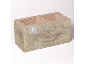 Leier Modern kerítéskő normálkő natúr, satírozott beige-barna 20x40x20 cm