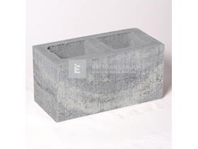 Leier Modern kerítéskő normálkő natúr, satírozott jégszürke 20x40x20 cm
