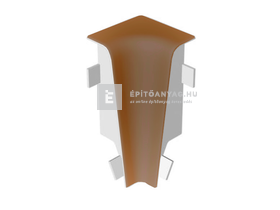 Laminált szegőléc sarokelem belső MDF 58; AC08 színkódú Laminált szegőléc sarokelem belső MDF 58; AC08 színkódú