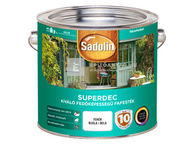 Sadolin Superdec fafesték fehér 2,5 l Sadolin Superdec fafesték fehér 2,5 l