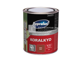 Supralux Koralkyd korróziógátló alapozó vörös 0,75 L Supralux Koralkyd korróziógátló alapozó vörös 0,75 L