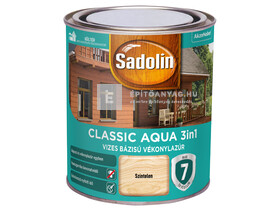 Sadolin Classic Aqua selyemfényű vékonylazúr színtelen 0,75 l Sadolin Classic Aqua selyemfényű vékonylazúr színtelen 0,75 l