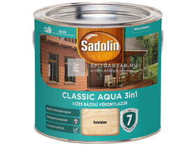 Sadolin Classic Aqua selyemfényű vékonylazúr színtelen 2,5 l