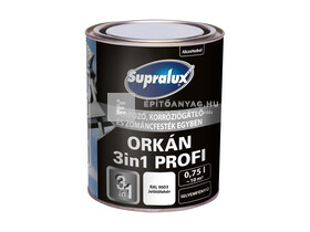 Supralux Orkán 3in1 Profi selyemfényű zománcfesték RAL9003 fehér 0,75 l