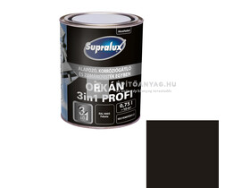 Supralux Orkán 3in1 Profi selyemfényű zománcfesték RAL9005 fekete 0,75 l Supralux Orkán 3in1 Profi selyemfényű zománcfesték RAL9005 fekete 0,75 l