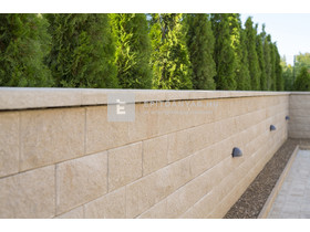 Leier Architektúra kerítéskő félkő bézs 20x20x20 cm