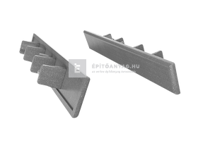 Márkamix Bergdeck WPC deszka végzáró natúr felület, antracit,125 mm hosszú,25 mm magas Márkamix Bergdeck WPC deszka végzáró natúr felület, antracit,125 mm hosszú,25 mm magas