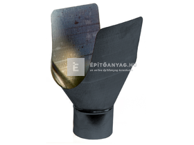 Colorferr 33 alumínium betorkolló csonk, hátul korcolt, antracit Colorferr 33 alumínium betorkolló csonk, hátul korcolt, antracit