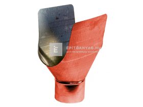 Colorferr 33 alumínium betorkolló csonk, hátul korcolt, téglavörös Colorferr 33 alumínium betorkolló csonk, hátul korcolt, téglavörös