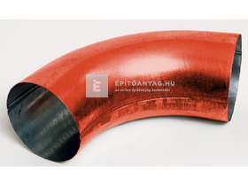 Colorferr 33 alumínium könyök 72°,alul-felül korcolt, téglavörös Colorferr 33 alumínium könyök 72°,alul-felül korcolt, téglavörös