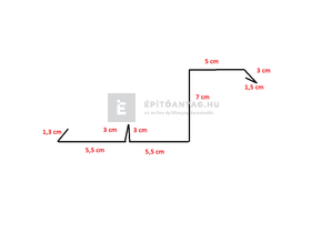 Colorferr oromszegély alumínium, rézbarna 33x200 cm Colorferr oromszegély alumínium, rézbarna 33x200 cm