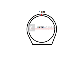 Leier Körszelvényű talpas cső 30 cm Leier Körszelvényű talpas cső 30 cm
