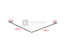 Colorferr hajlatbádog alumínium, téglavörös, 50x200 cm Colorferr hajlatbádog alumínium, téglavörös, 50x200 cm
