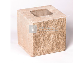 Leier Architektúra kerítéskő félkő bézs 20x20x20 cm Leier Architektúra kerítéskő félkő bézs 20x20x20 cm