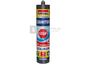 Soudal Szaniter szilikon transparens 300 ml Soudal Szaniter szilikon transparens 300 ml