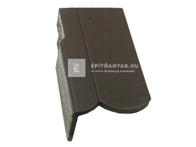 Terrán Rundo 3/4-es szegélycserép bal Elegant antracit